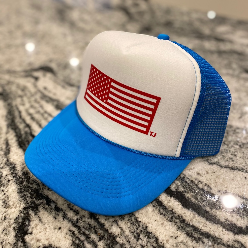American Flag Trucker Hat